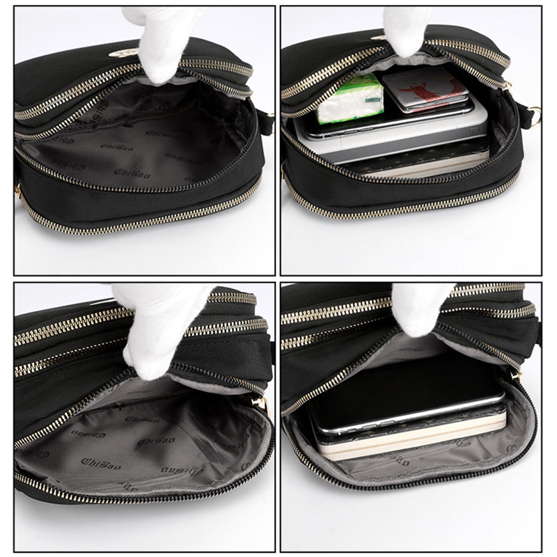 Barcelona | Multifunktionale Nylon Schultertasche