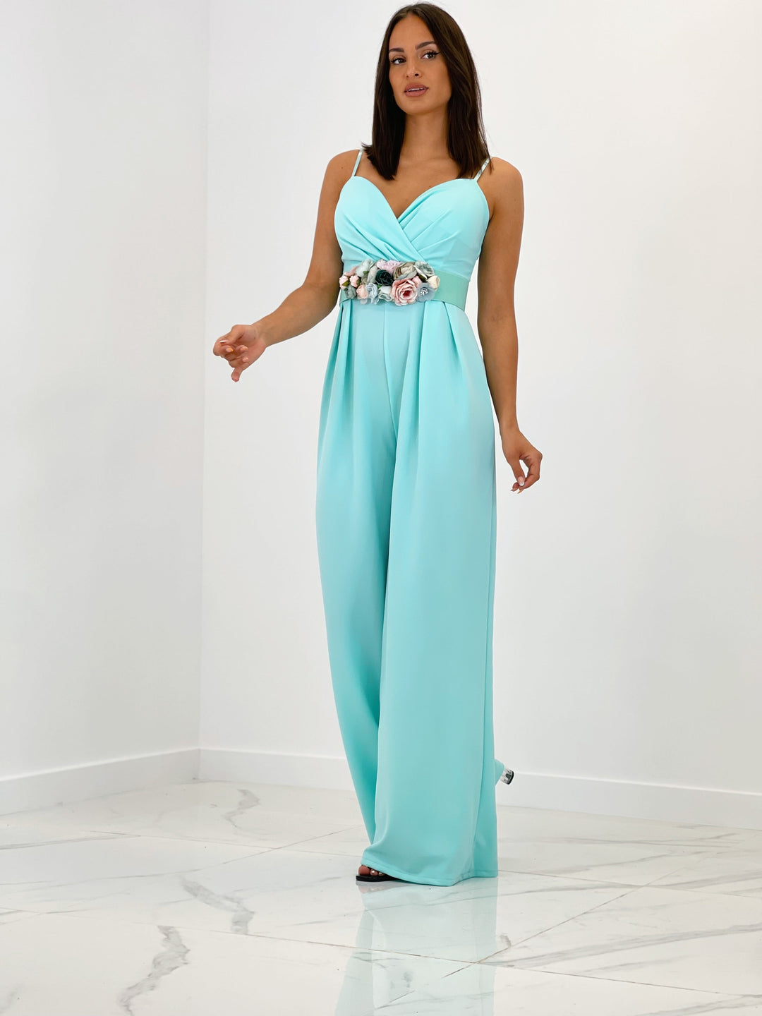 Ivanya | Krepp-Overall mit Abnähern