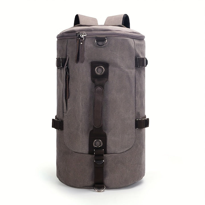Nanjing | Langlebiger Canvas-Rucksack mit Lederakzenten
