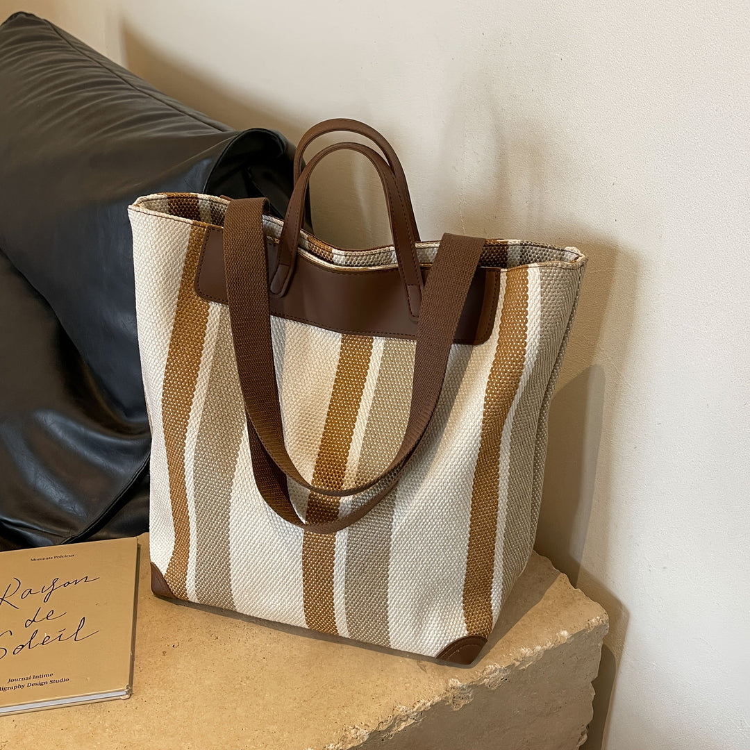 Tashkurgan | Gestreifte Casual Tote Bag
