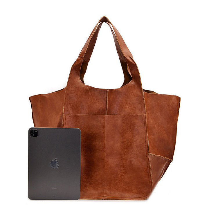Beirut | Vintage Kunstleder Hand‑ & Schultertasche