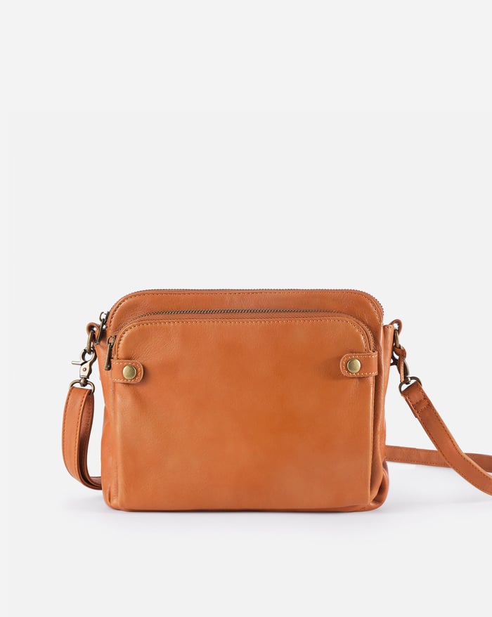 Kanchanaburi | Geräumige elegante Schultertasche Leder