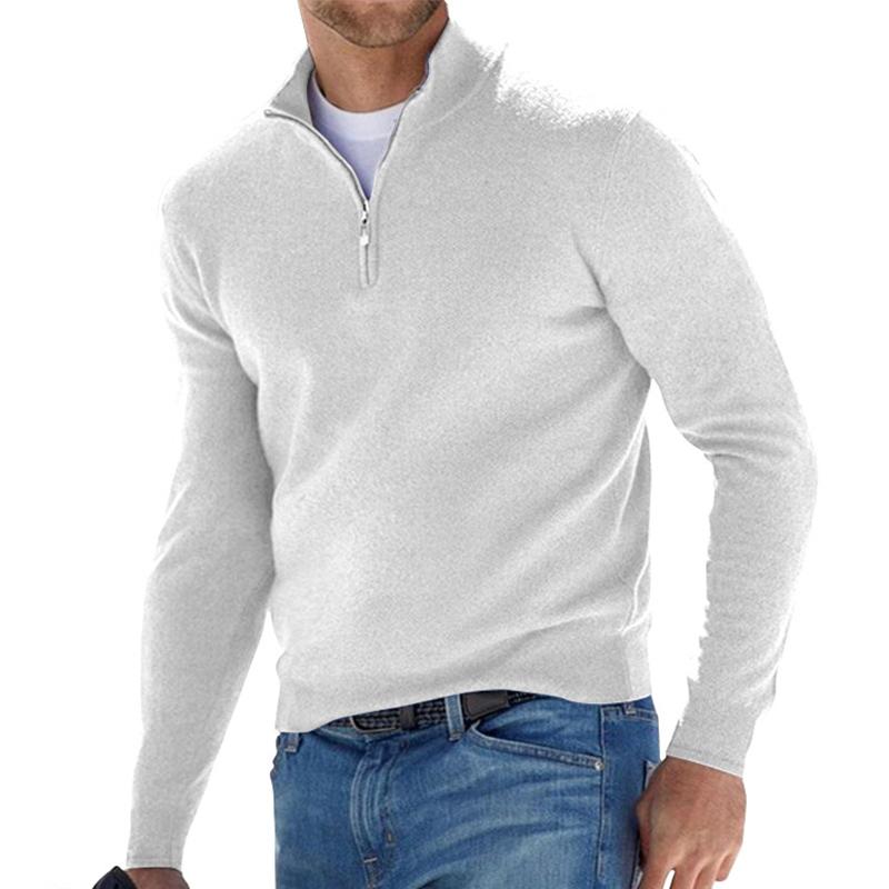 Florinor | Herren Strickpullover mit Reißverschluss