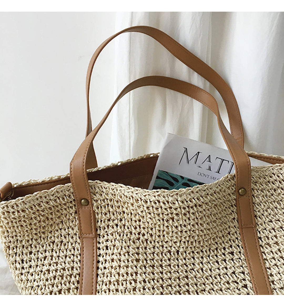 Takamatsu | Geflochtene Sommer Tote Tasche