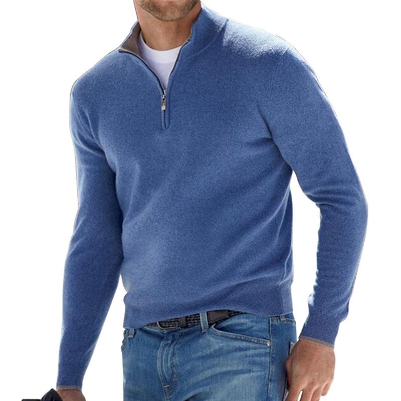 Florinor | Herren Strickpullover mit Reißverschluss
