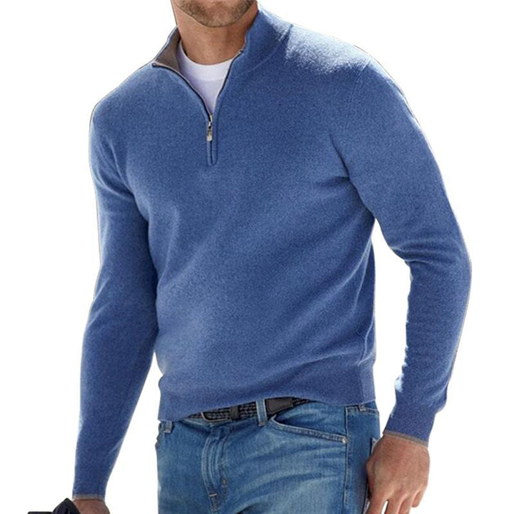 Florinor | Herren Strickpullover mit Reißverschluss
