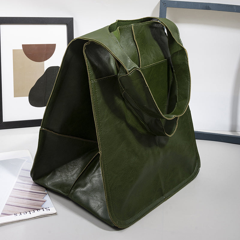 Beirut | Vintage Kunstleder Hand‑ & Schultertasche