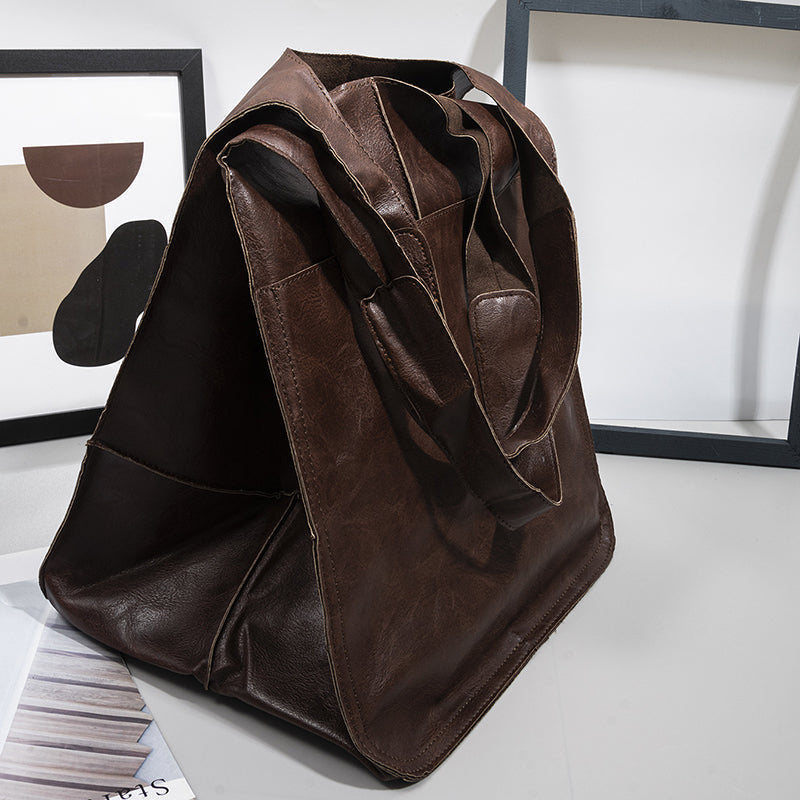 Beirut | Vintage Kunstleder Hand‑ & Schultertasche