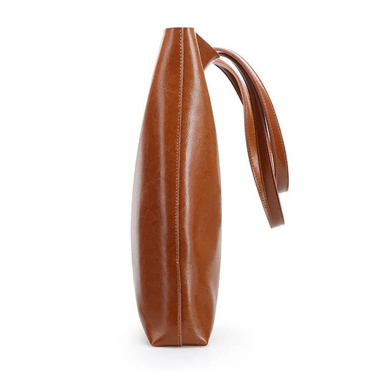Patna | Minimalistische Leder‑Tote für Alltag