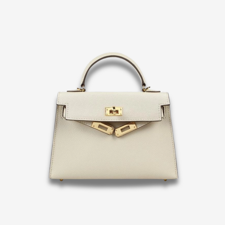 Limoges | Elegante Schwarze Leder Handtasche