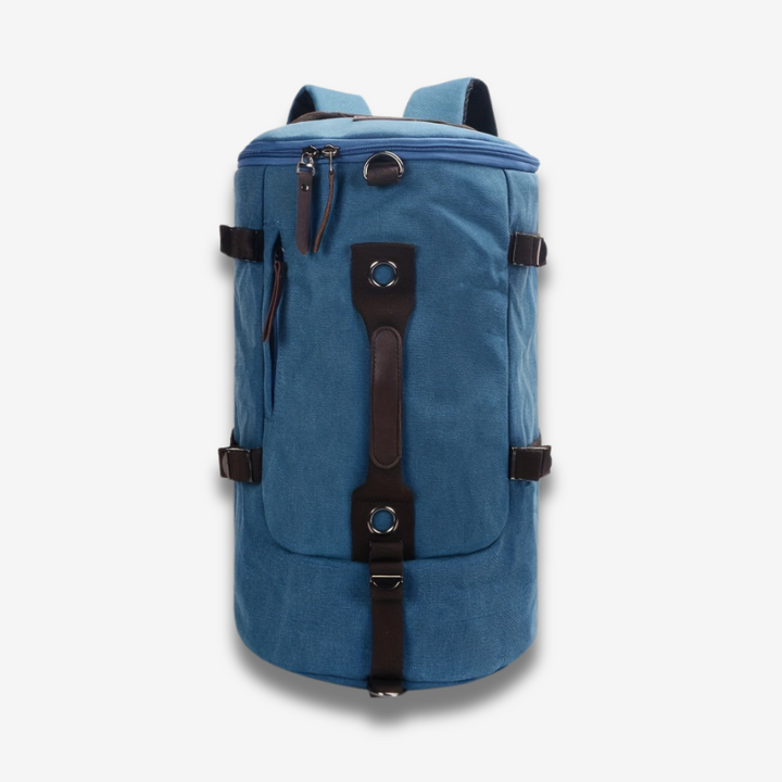 Nanjing | Langlebiger Canvas-Rucksack mit Lederakzenten