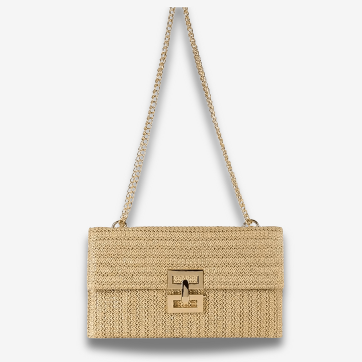 Corrientes | Geflochtene Raffia-Schultertasche