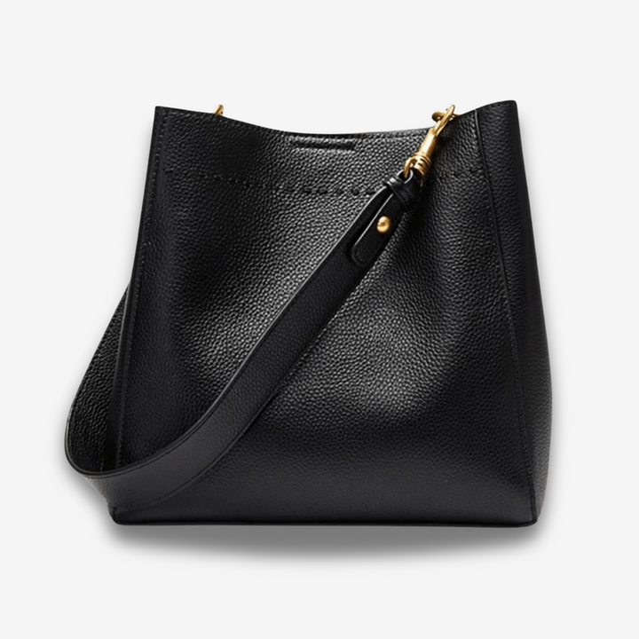 Vadodara | Braune Leder Bucket‑Bag