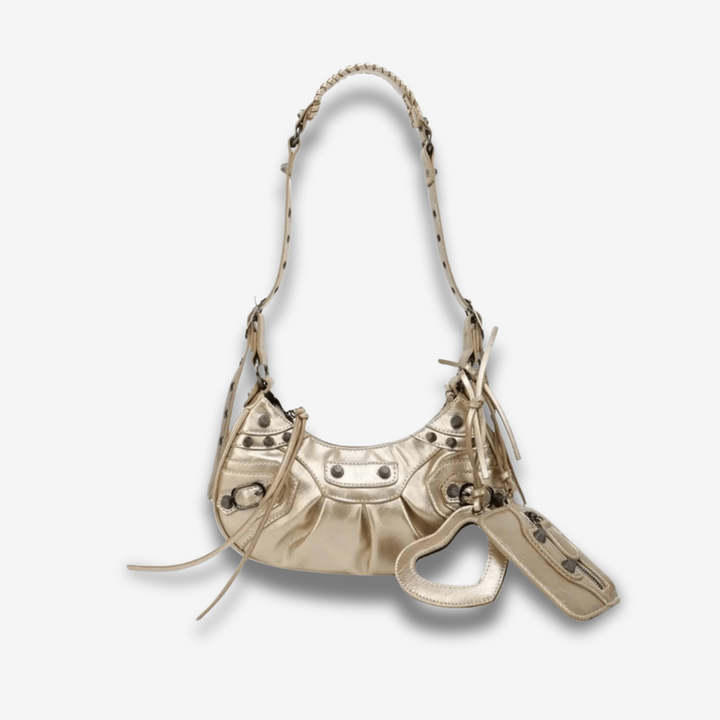 Segovia | Studded Shoulder Bag mit Mini‑Pouch