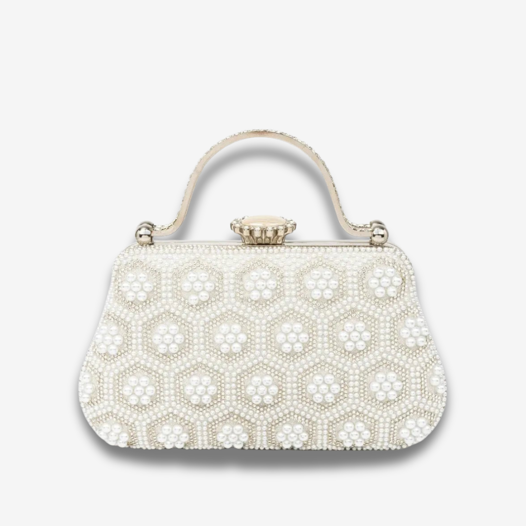 Providence | Perlen‑&‑Kristall Abendhandtasche