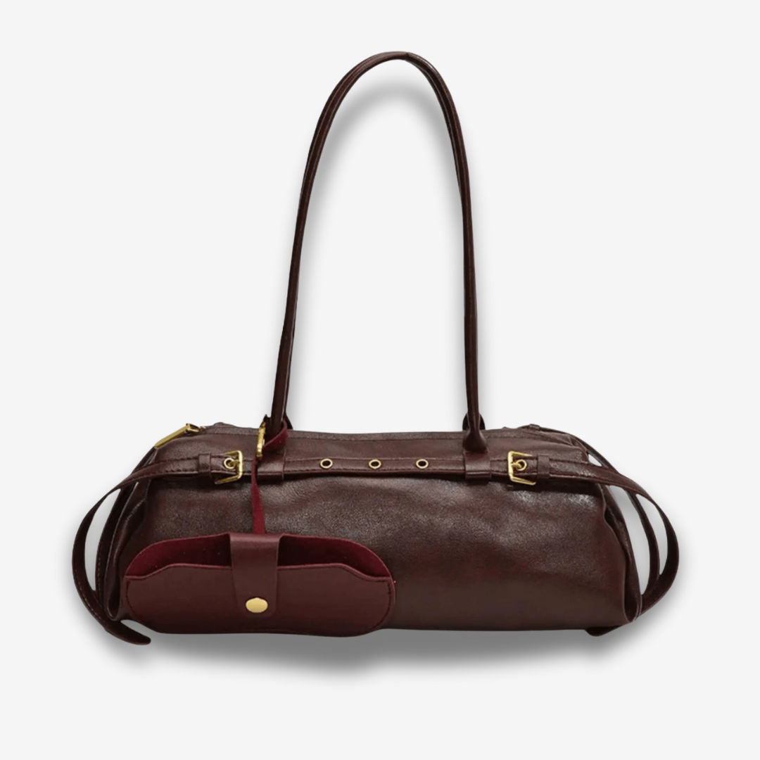 Moroni | Schwarze Leder‑Shoulderbag