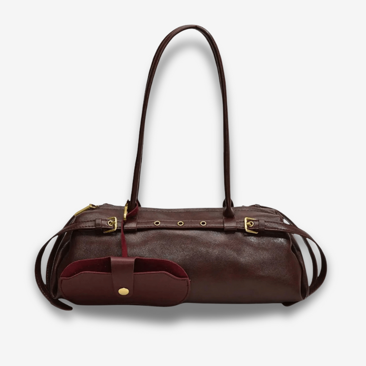 Moroni | Schwarze Leder‑Shoulderbag