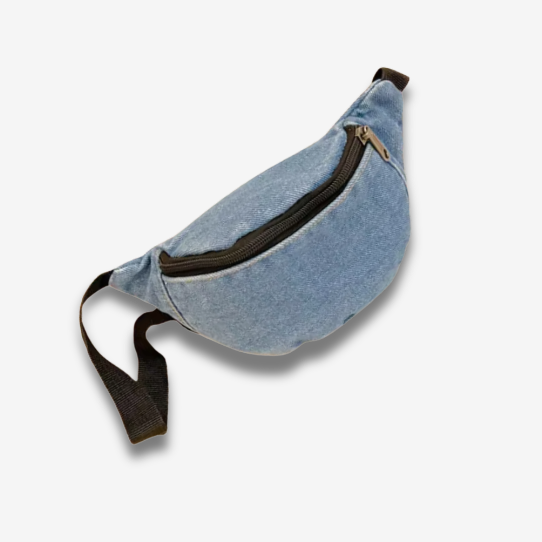 Busan | Mädchen Gürteltasche Denim kompakt