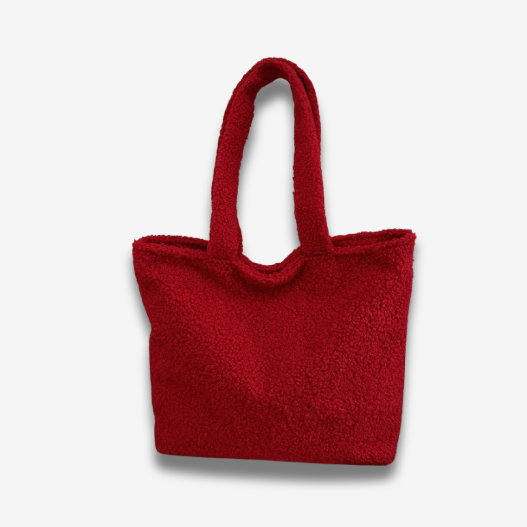 Kassel | Fluffige Teddy Schultertasche