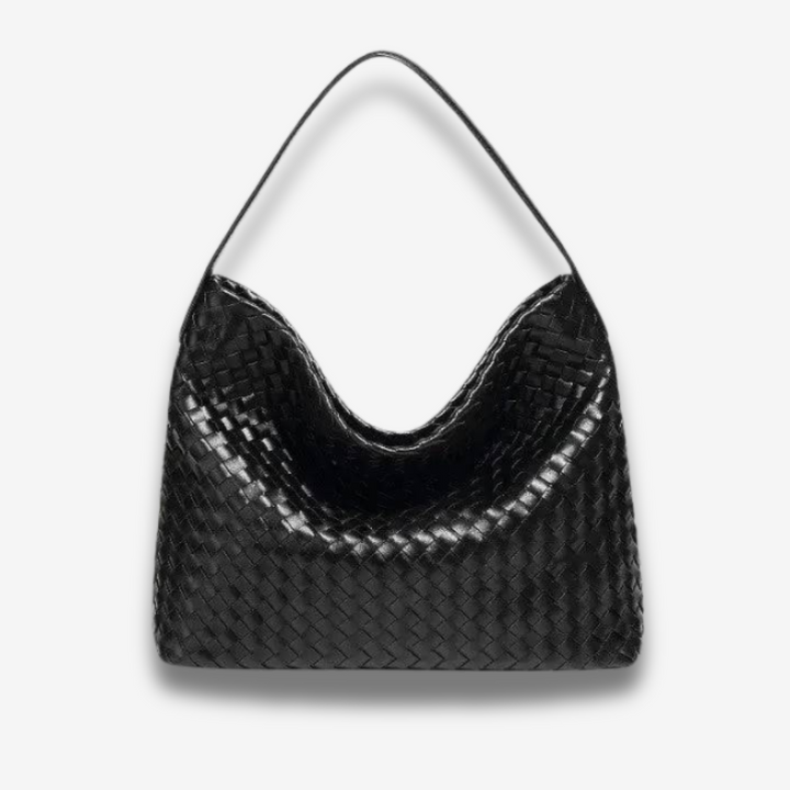 Laval | Gewebte Leder-Schultertasche