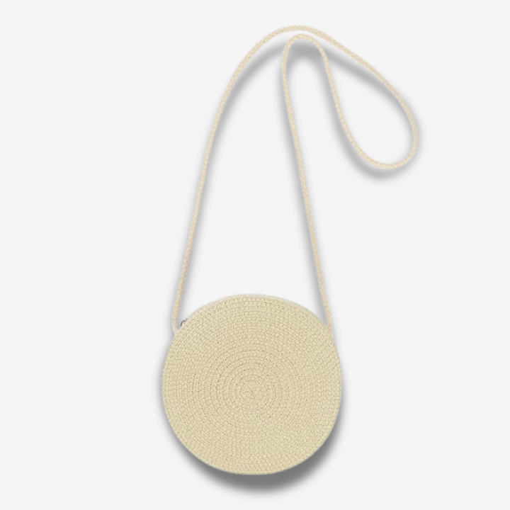 Florence | Runder Raphia‑Luxus‑Crossbody