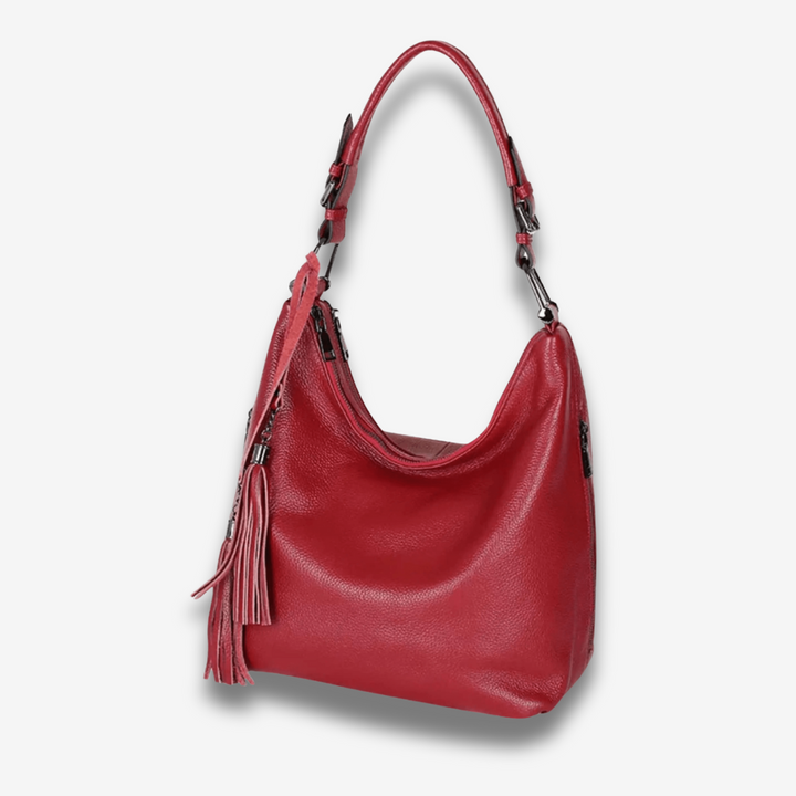 Saskatoon | Roter Leder Hobo Bag