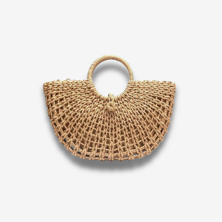 Dijon | Handgeflochtene Fächer‑Tasche