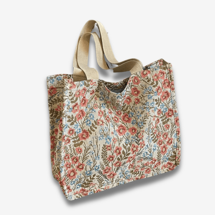 Rio | Florale Canvas Strandtasche