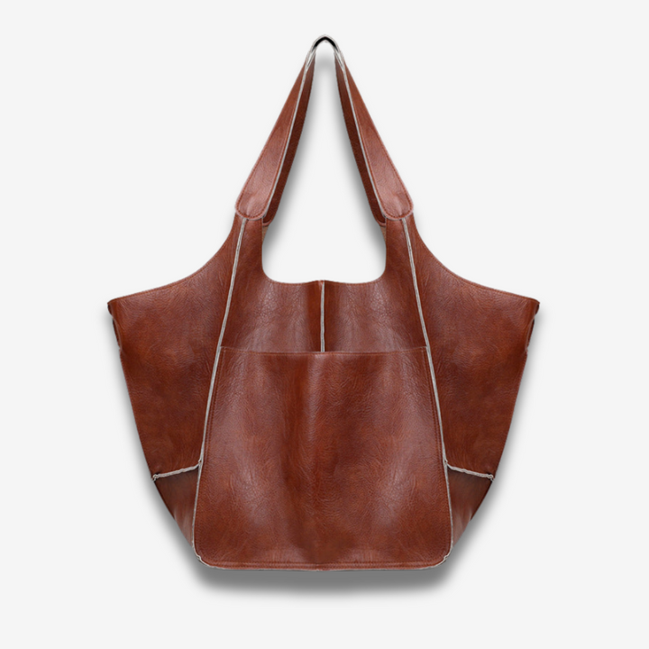 Beirut | Vintage Kunstleder Hand‑ & Schultertasche