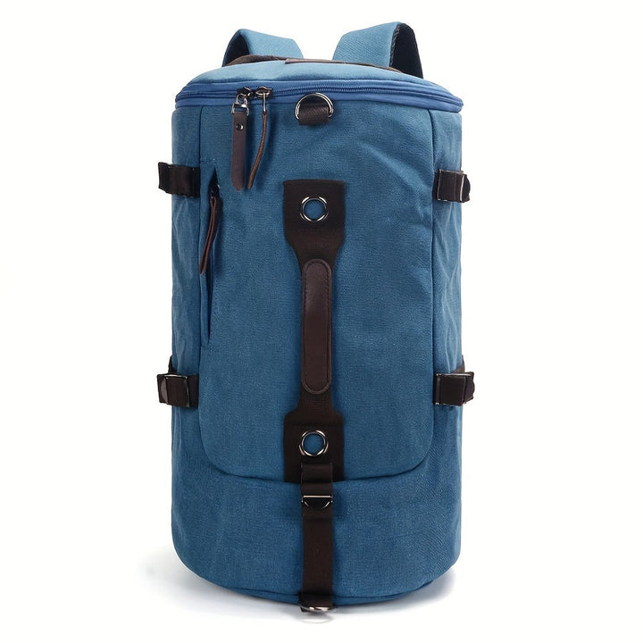 Nanjing | Langlebiger Canvas-Rucksack mit Lederakzenten
