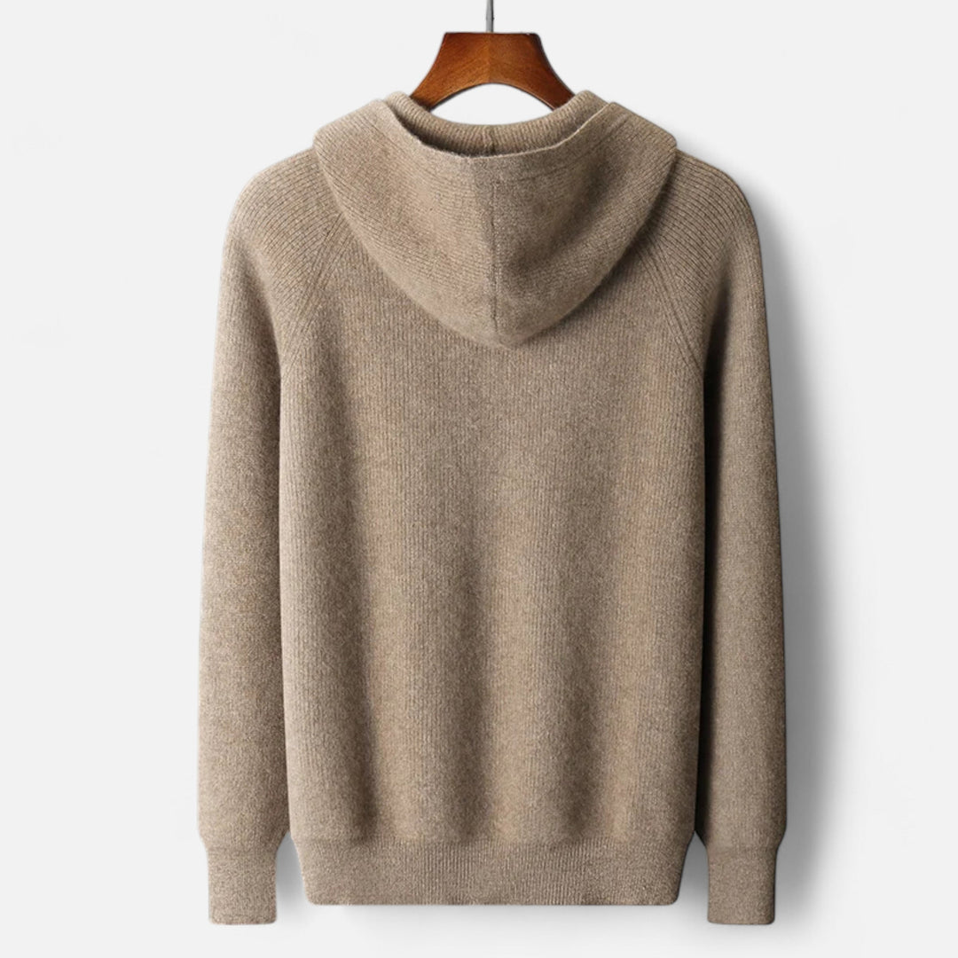 Brunson | Strick-Hoodie aus Merinowolle