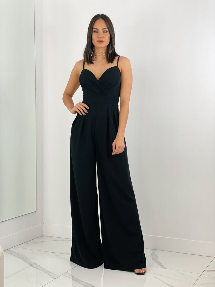 Ivanya | Krepp-Overall mit Abnähern