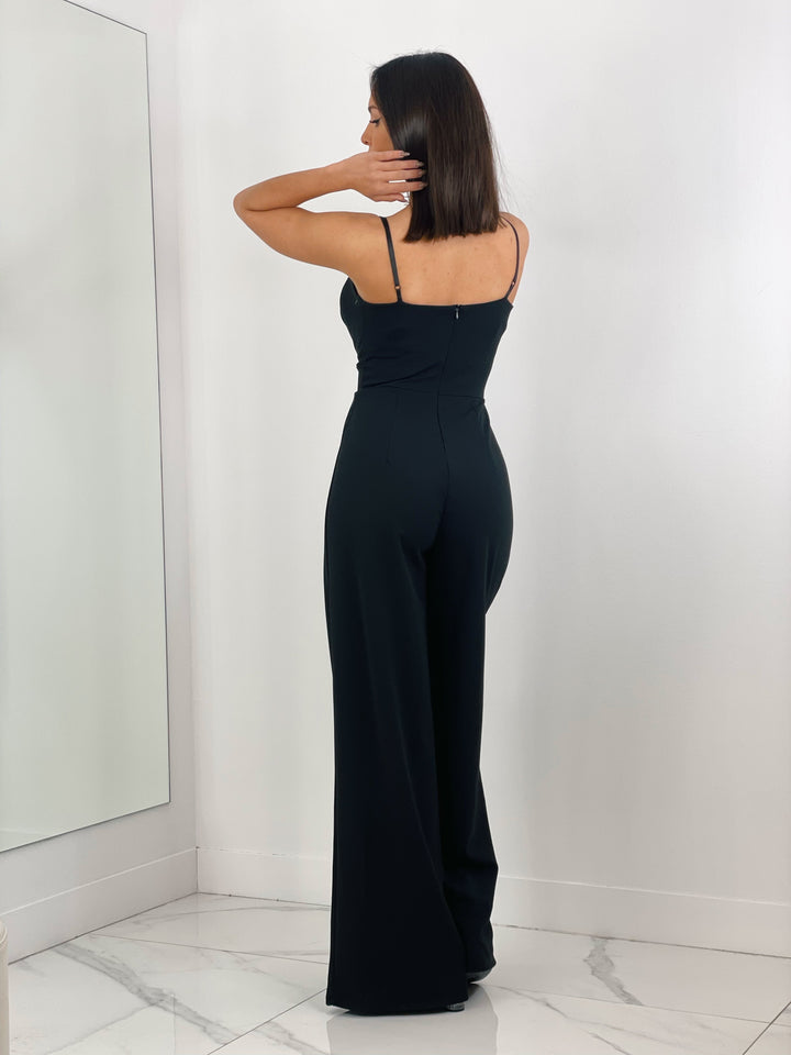 Ivanya | Krepp-Overall mit Abnähern