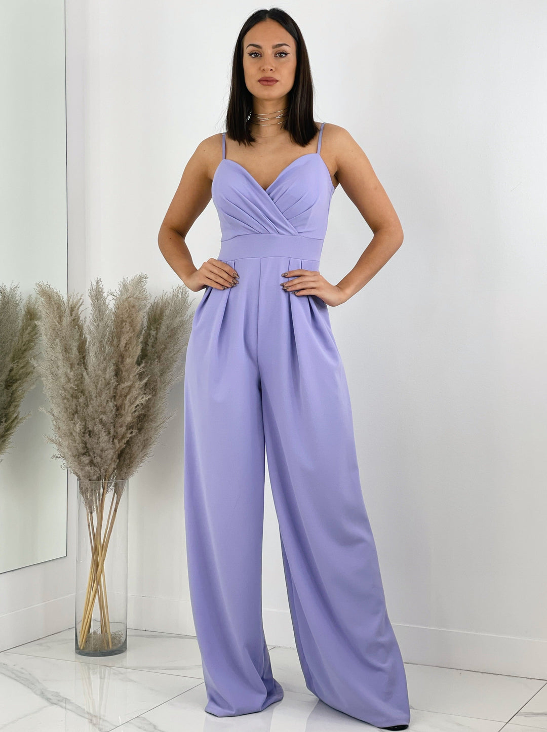 Ivanya | Krepp-Overall mit Abnähern