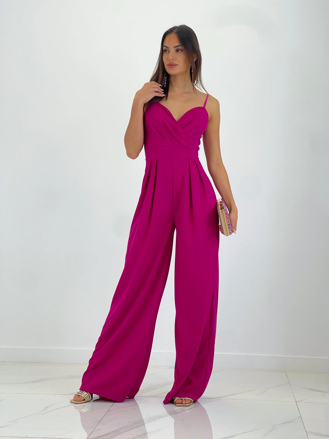 Ivanya | Krepp-Overall mit Abnähern