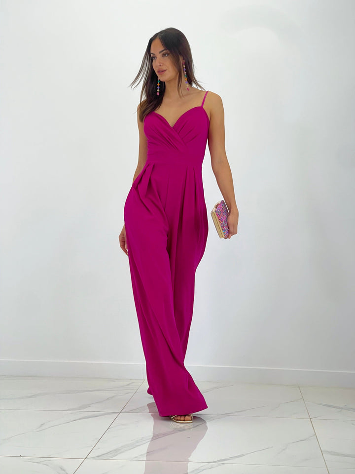 Ivanya | Krepp-Overall mit Abnähern