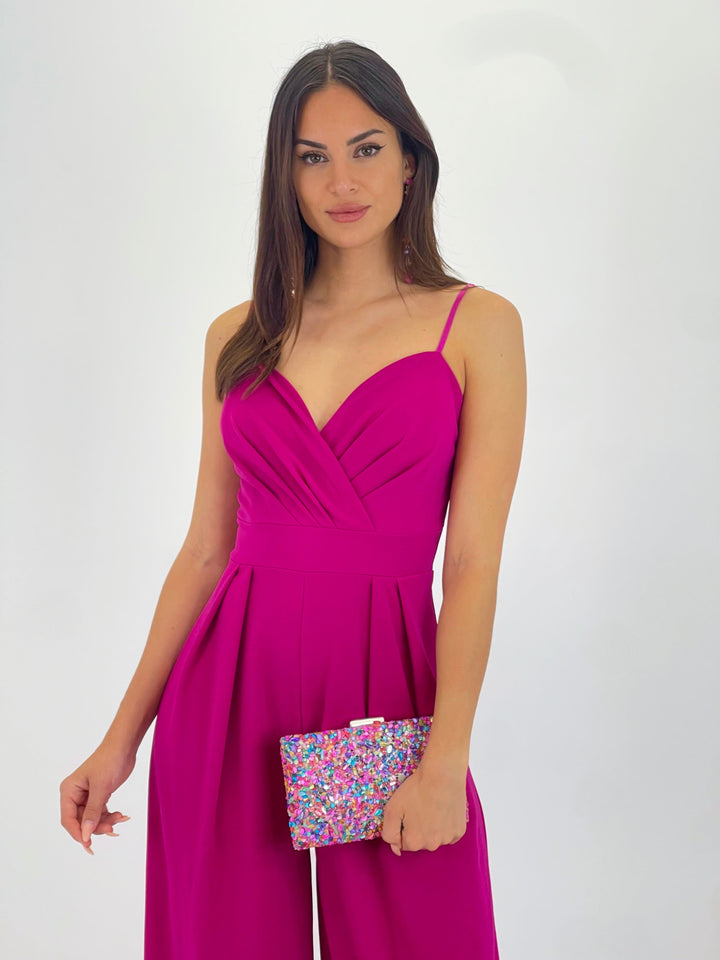 Ivanya | Krepp-Overall mit Abnähern