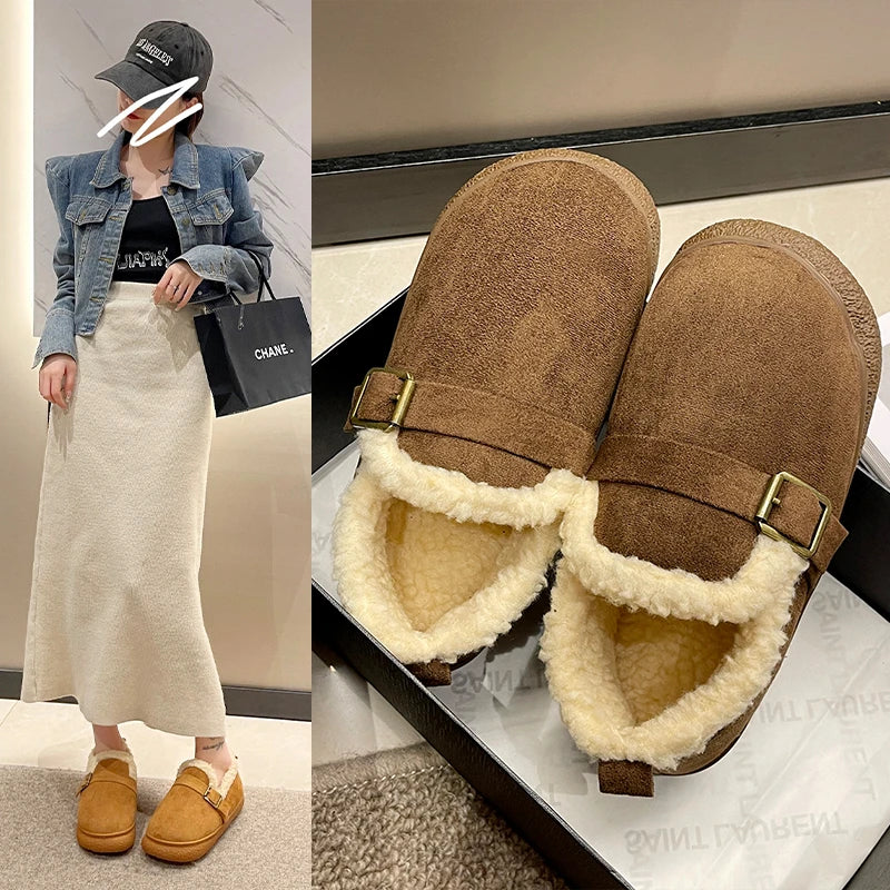 Olive | Neue kurze Winterstiefel