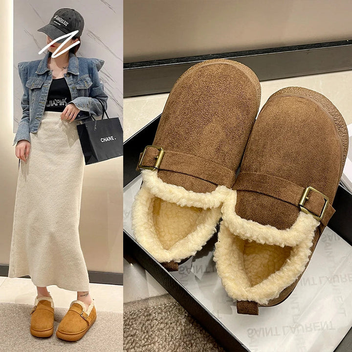 Olive | Neue kurze Winterstiefel