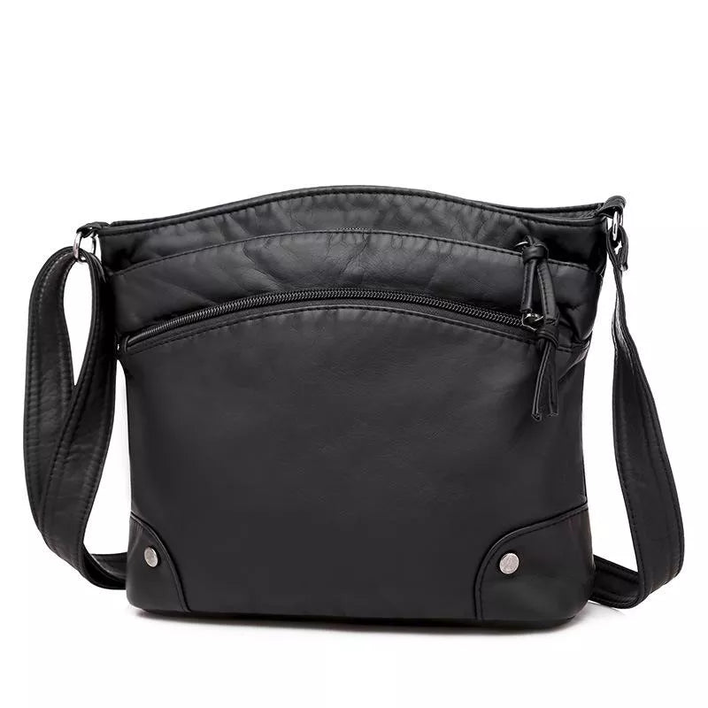 Lima | Klassische Leder‑Schultertasche