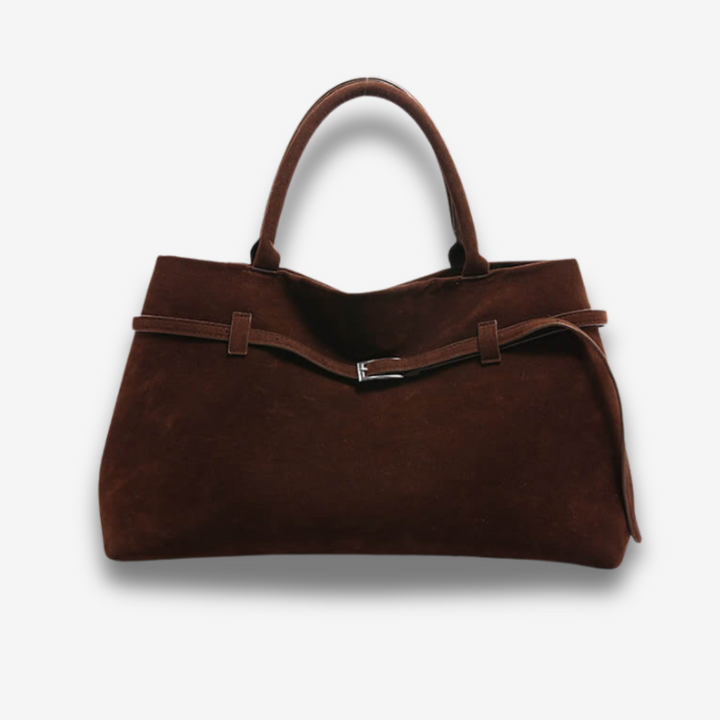 Ulsan | Braune Wildleder Handtasche