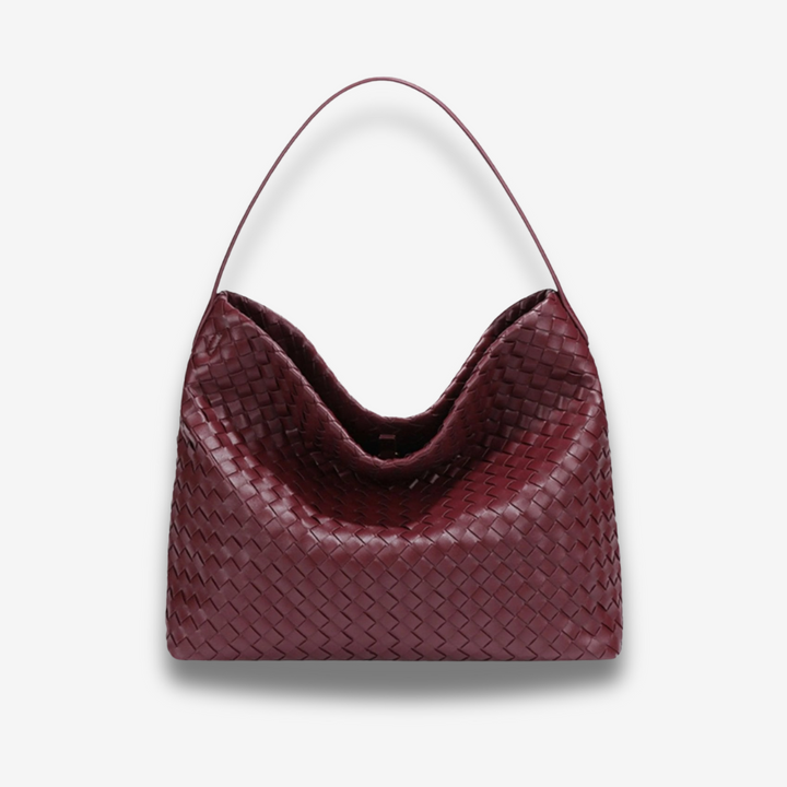Najaf | Geflochtene Schultertasche aus Leder
