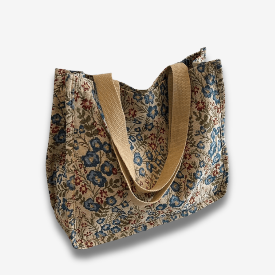 Rio | Florale Canvas Strandtasche