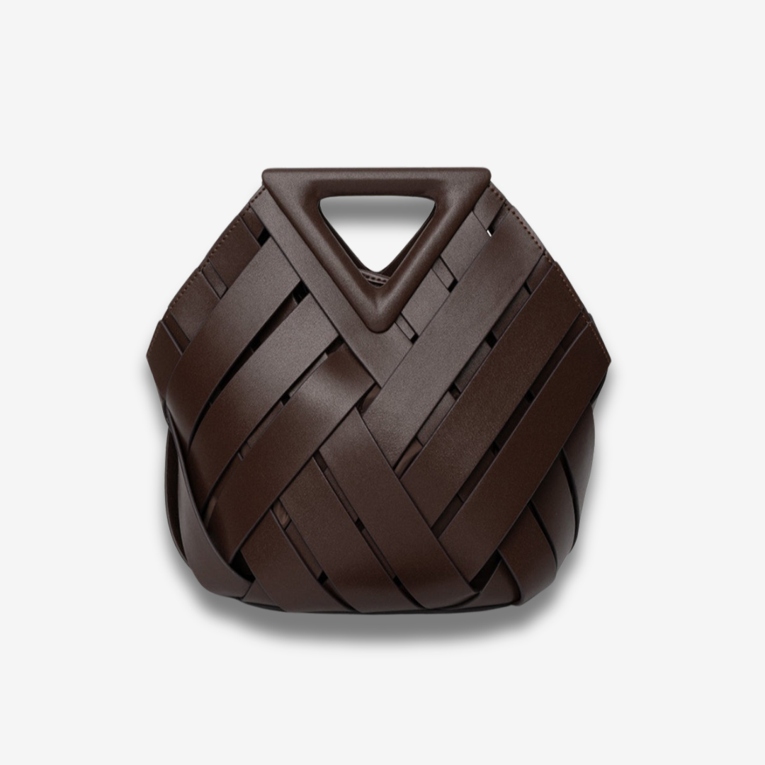 Musoma | Geflochtene Leder-Handtasche elegant vielseitig