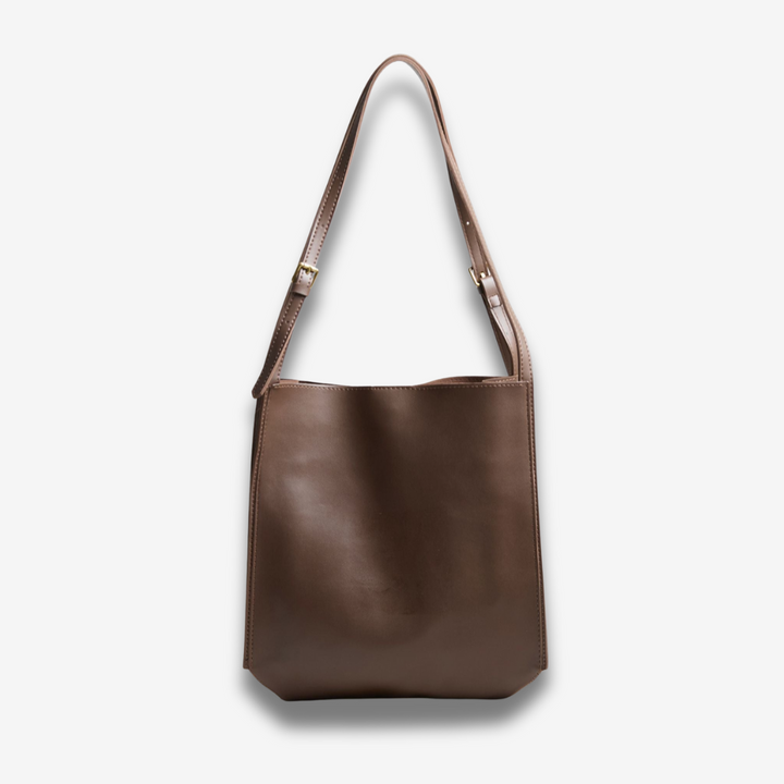 Goma | Halbmond-Schultertasche aus veganem Leder