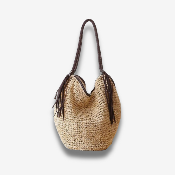 Perugia | Weiche Strohtasche Hobo-Stil