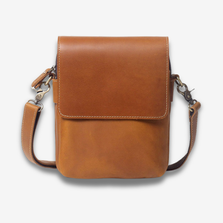 Borama | Retro Schultertasche aus Rindsleder