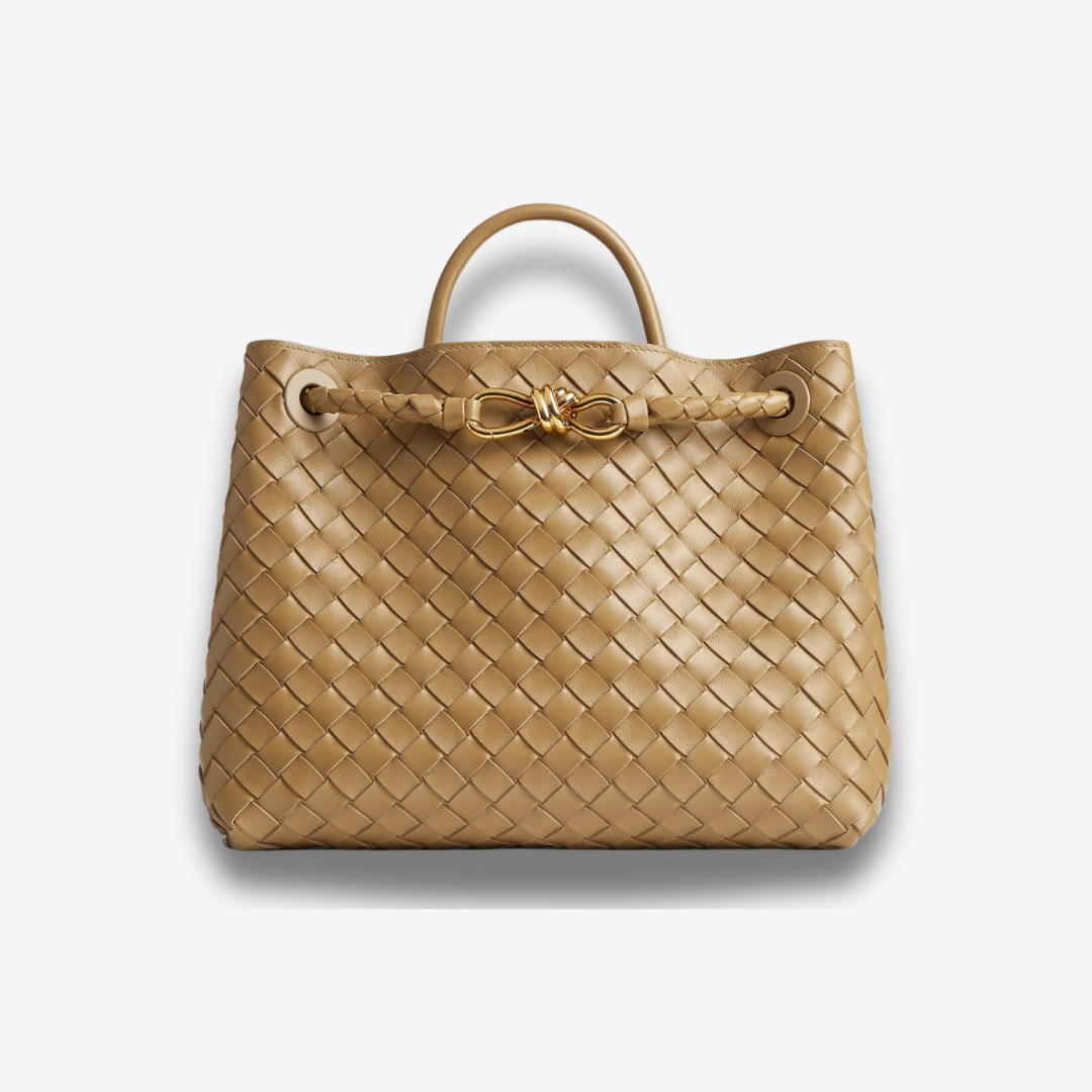 Mangilao | Gewebte vegane Tote Bag mit Golddetail