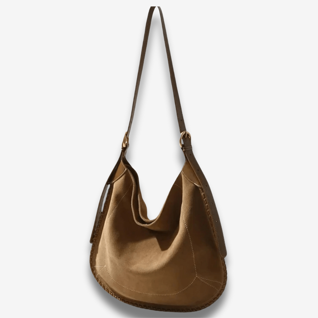 Ashgabat | suede Hobo‑Bag im Slouch‑Style