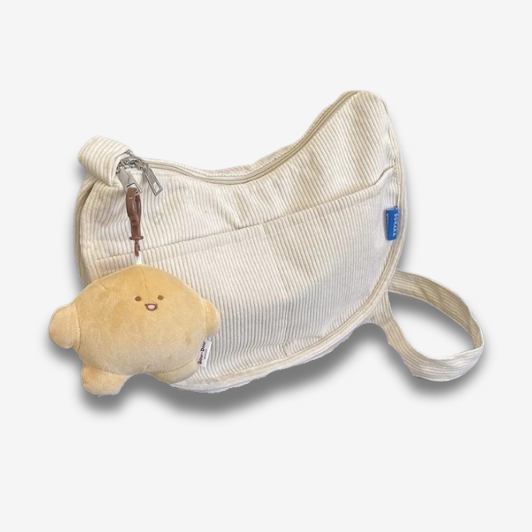 Chicago | Klassische Cord-Schultertasche für Damen